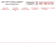 Tablet Screenshot of matthias-losert.de